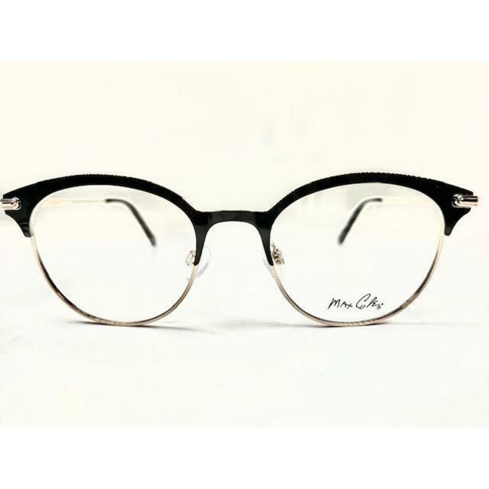 New Max Cole MC-1518 Col.90 Black & Gold Eyeglasses 50/19/145